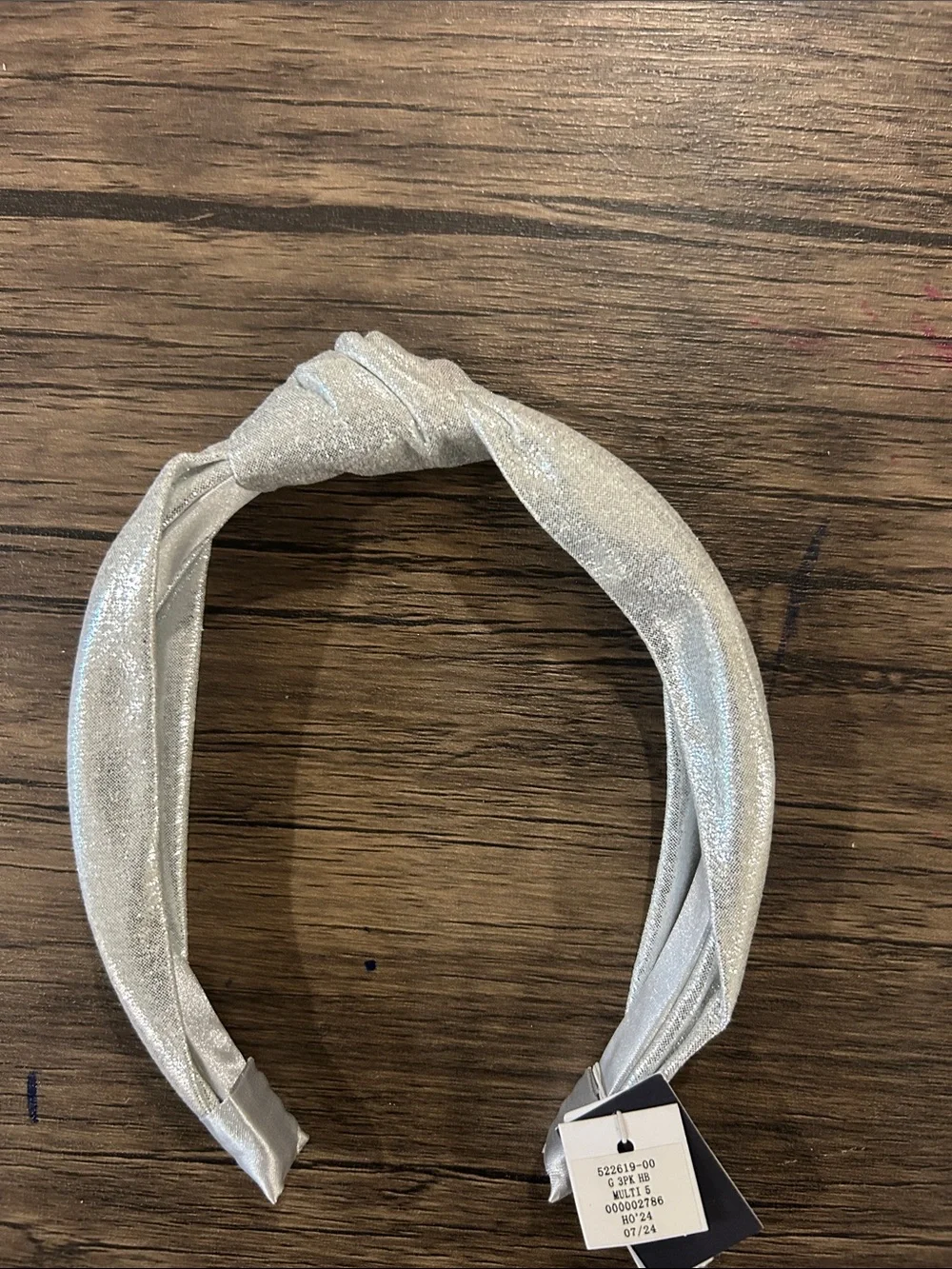 GAP Silver Glitter Knot Headband for Kids